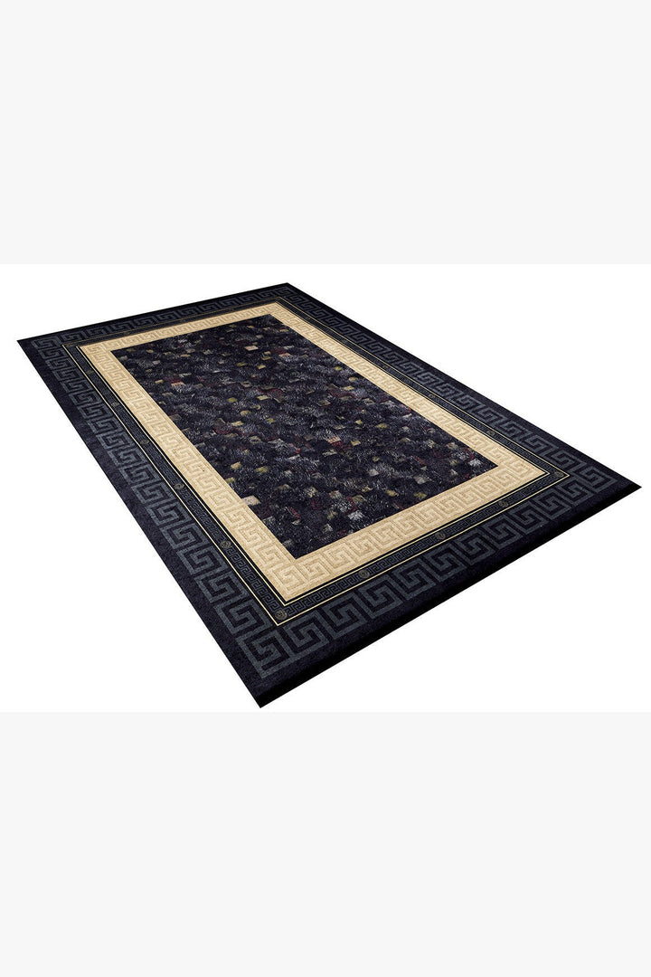 machine-washable-area-rug-Bordered-Collection-Black-JR1191