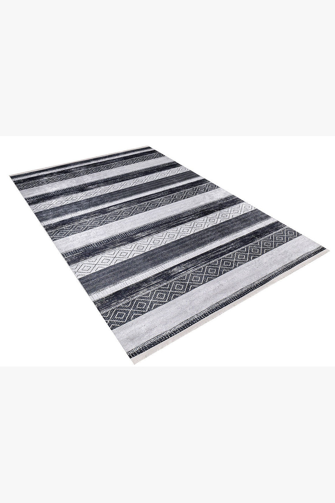 machine-washable-area-rug-Stripe-Modern-Collection-Gray-Anthracite-JR1356