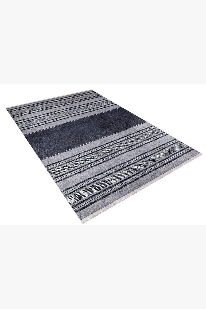 machine-washable-area-rug-Stripe-Modern-Collection-Gray-Anthracite-JR1546