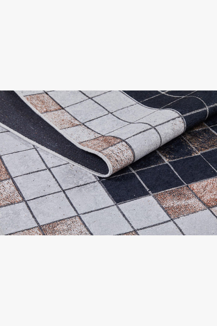 machine-washable-area-rug-Plaid-Modern-Collection-Bronze-Brown-JR1186