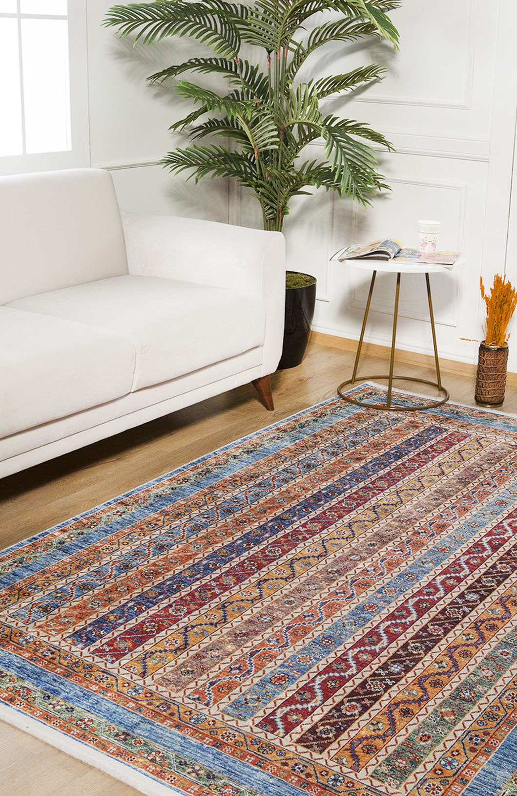 Vintage Vibes Machine-Washable Rug - ARH037