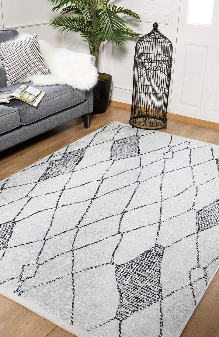 machine-washable-area-rug-Trellis-Lattice-Modern-Collection-Gray-Anthracite-JR1038