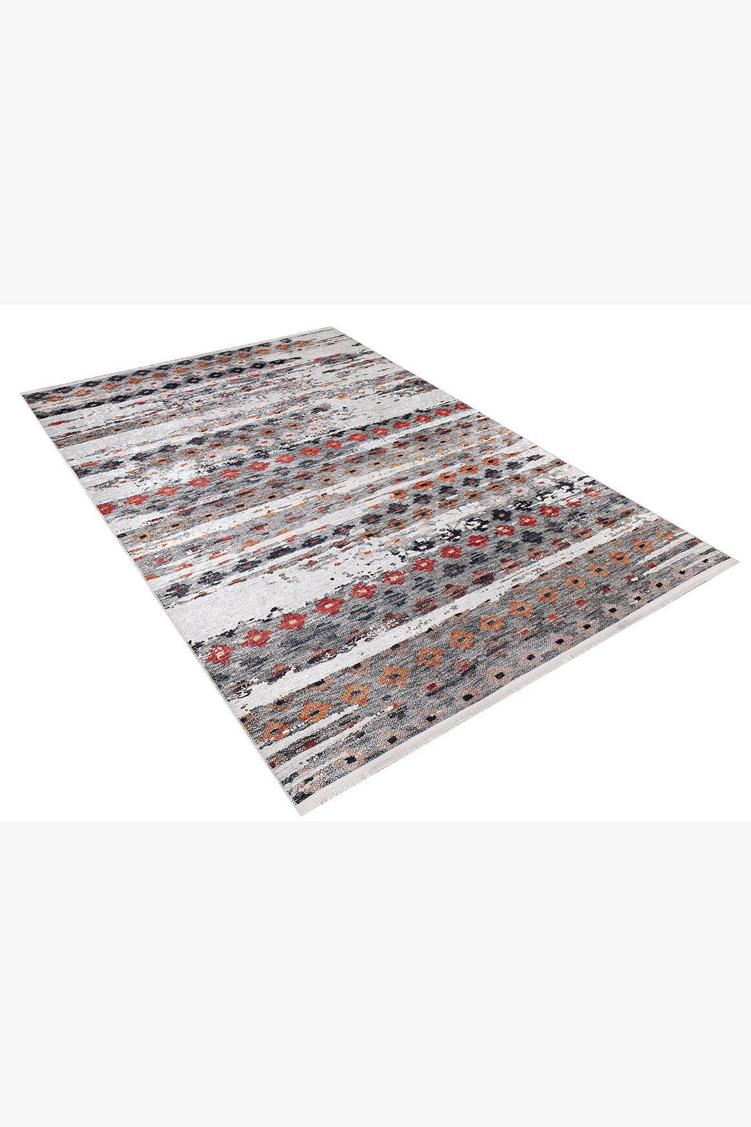 machine-washable-area-rug-Tribal-Ethnic-Collection-Gray-Anthracite-JR1097