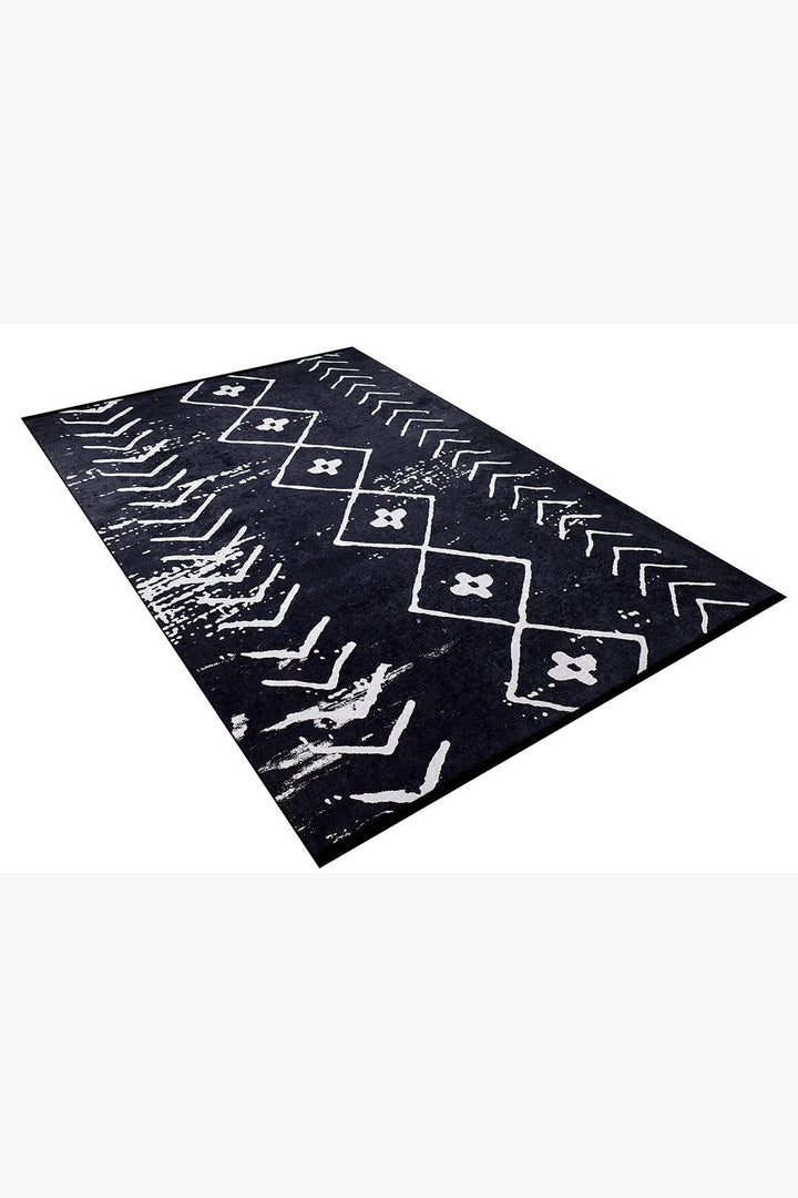 machine-washable-area-rug-Bohemian-Collection-Black-JR810