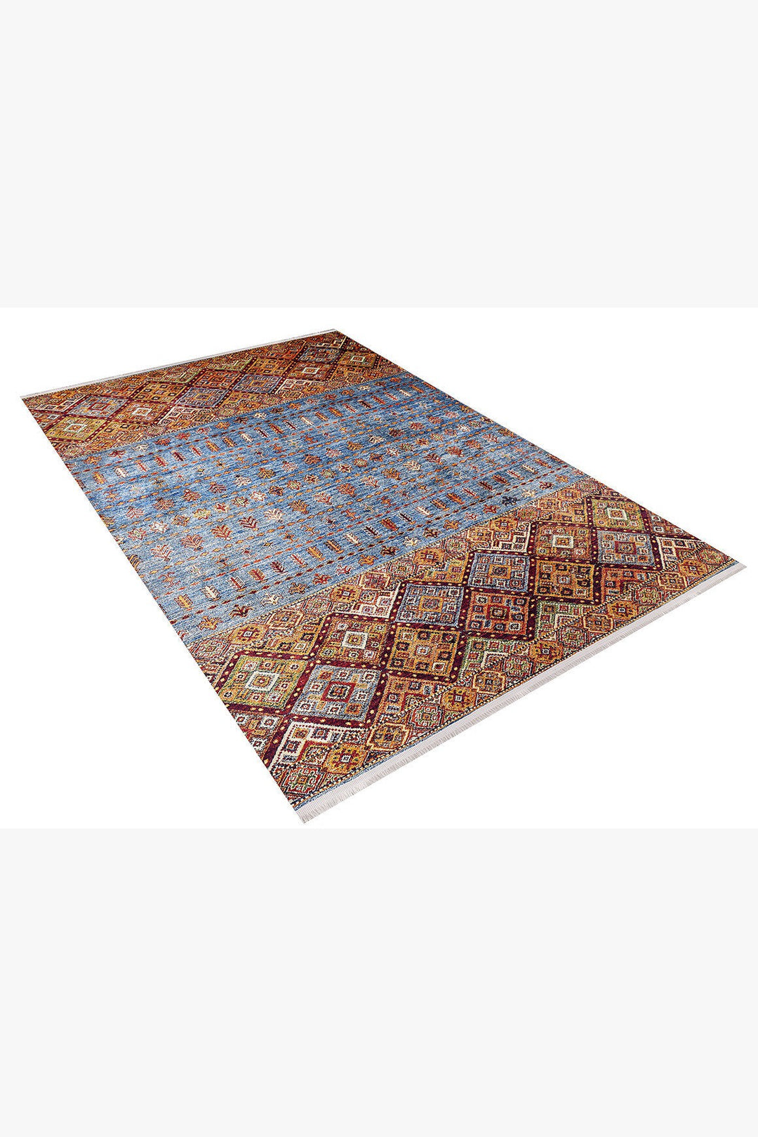 machine-washable-area-rug-Tribal-Ethnic-Collection-Orange-JR862