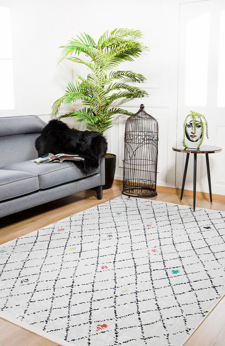 machine-washable-area-rug-Trellis-Lattice-Modern-Collection-Gray-Anthracite-JR945