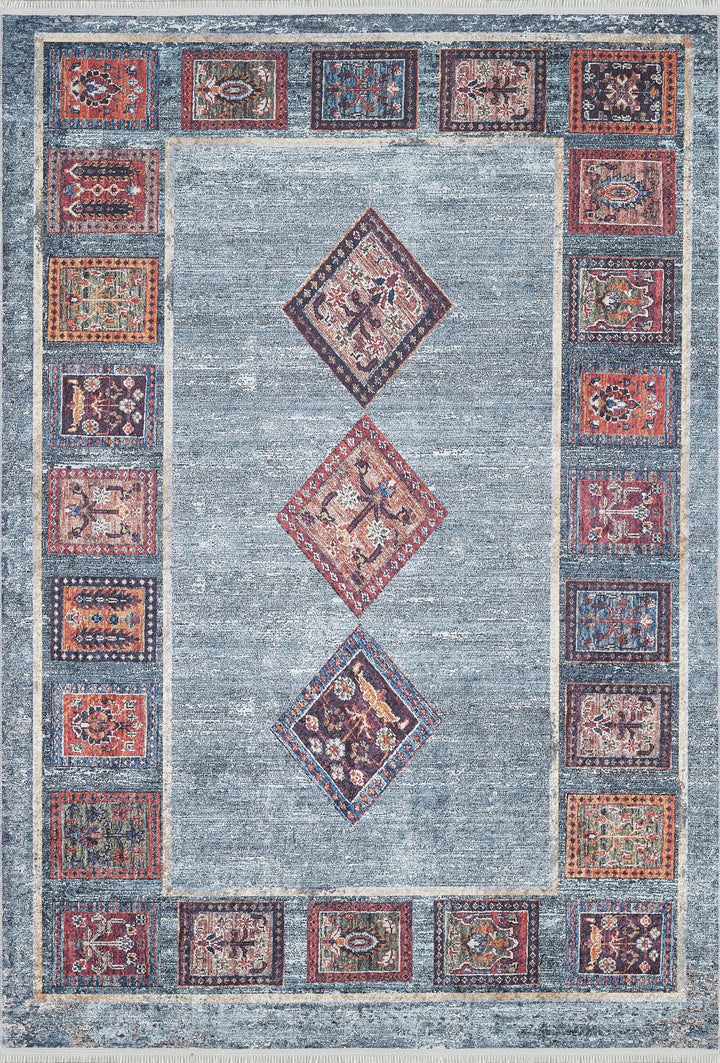 machine-washable-area-rug-Tribal-Ethnic-Collection-Blue-JR1558