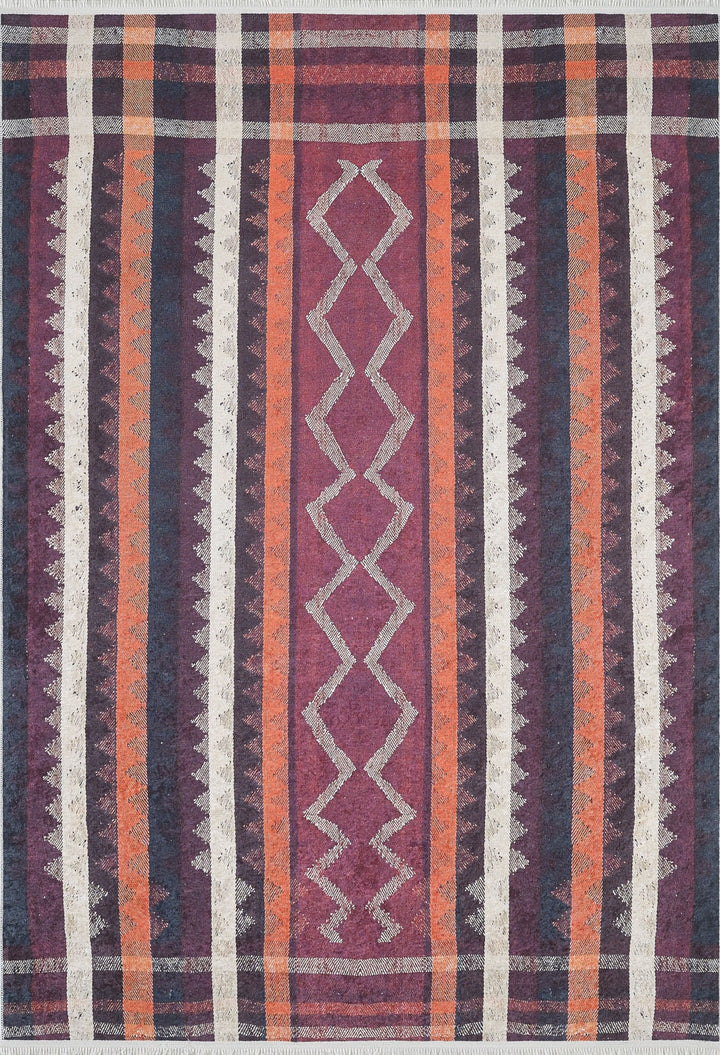 machine-washable-area-rug-Tribal-Ethnic-Collection-Red-JR1676