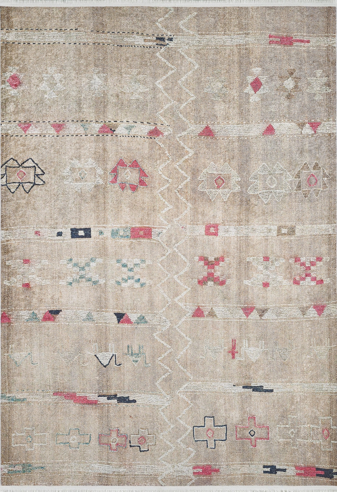 machine-washable-area-rug-Tribal-Ethnic-Collection-Cream-Beige-JR1682