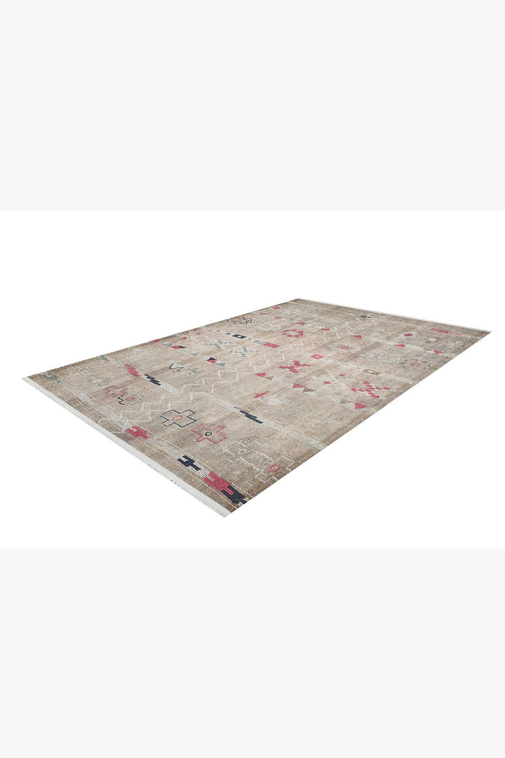 machine-washable-area-rug-Tribal-Ethnic-Collection-Cream-Beige-JR1682