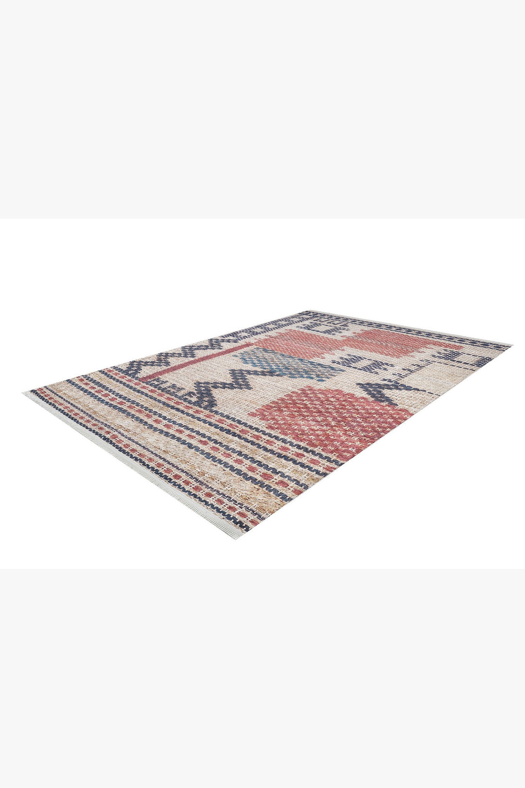 machine-washable-area-rug-Tribal-Ethnic-Collection-Cream-Beige-JR1723