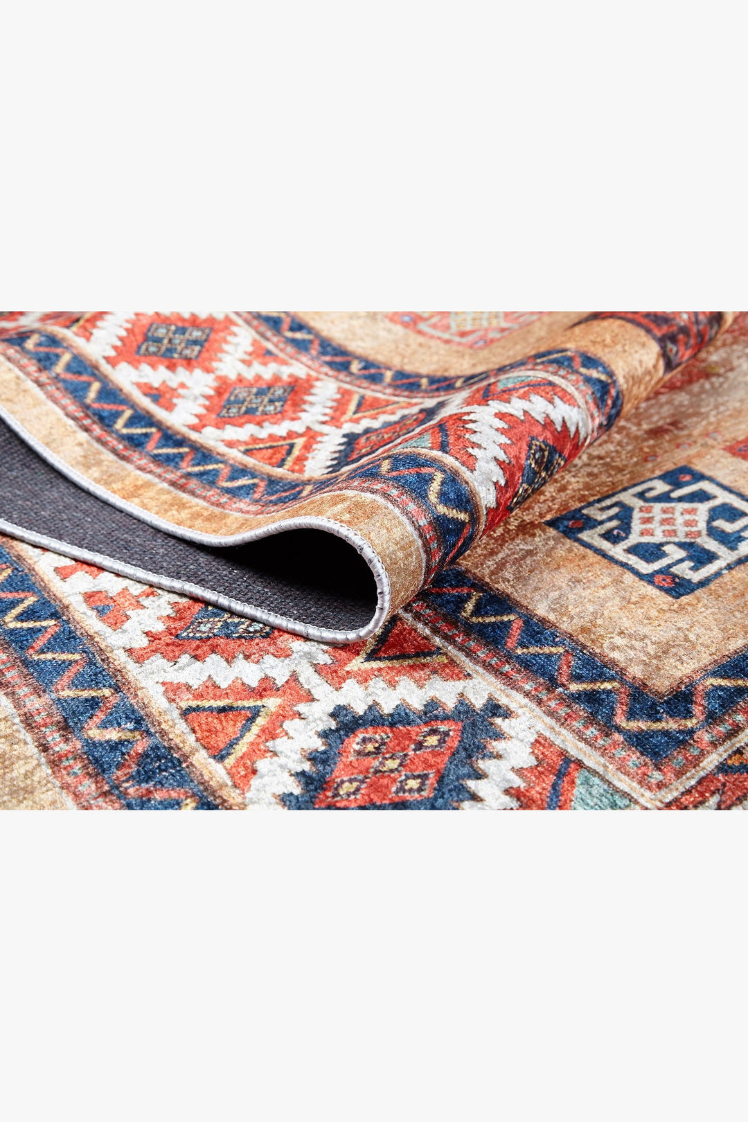 machine-washable-area-rug-Tribal-Ethnic-Modern-Collection-Orange-JR1758