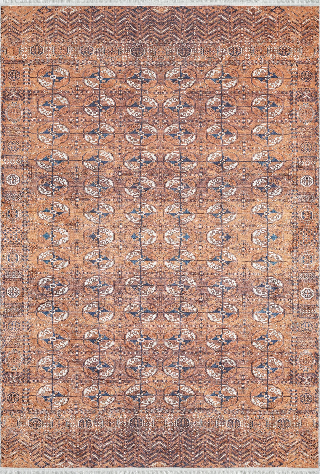 machine-washable-area-rug-Tribal-Ethnic-Collection-Orange-JR1937