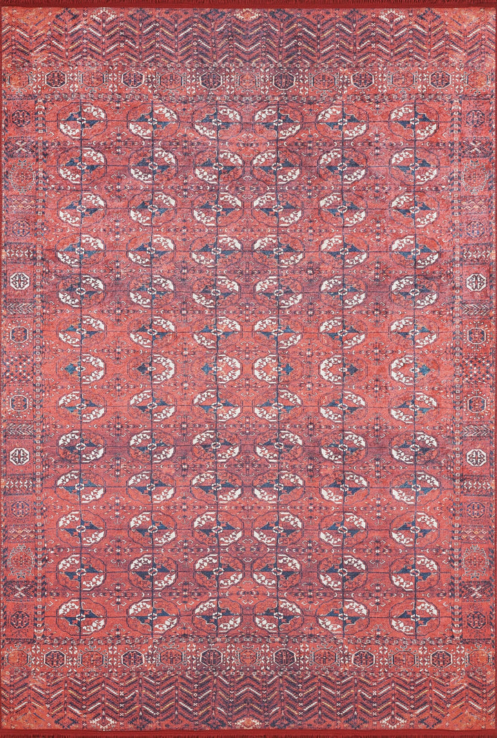 machine-washable-area-rug-Tribal-Ethnic-Collection-Red-JR1938