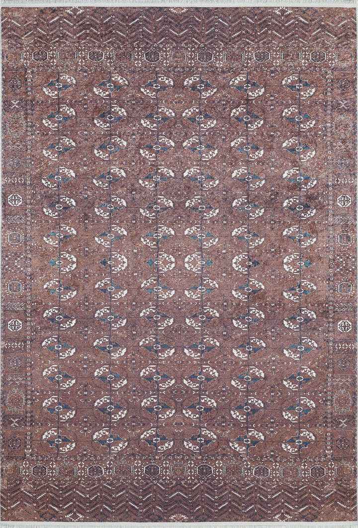 machine-washable-area-rug-Tribal-Ethnic-Collection-Bronze-Brown-JR1942