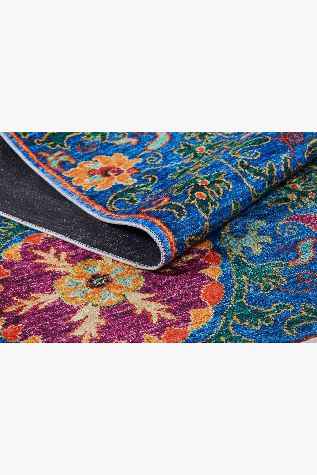 machine-washable-area-rug-Floral-Collection-Blue-JR1358