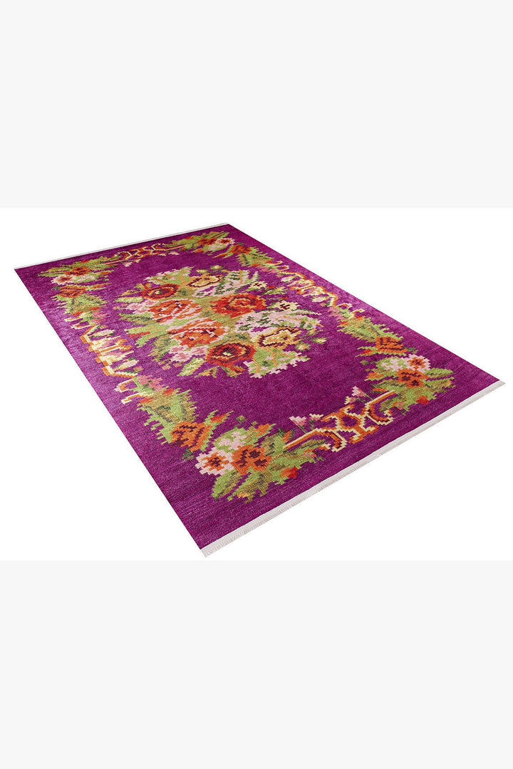machine-washable-area-rug-Floral-Collection-Pink-Purple-JR321