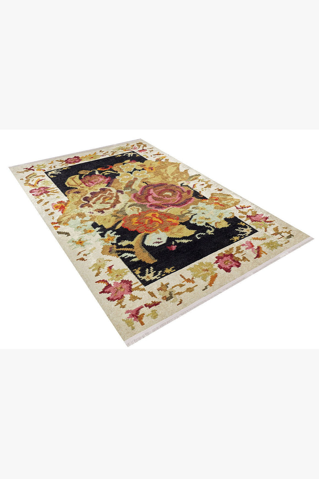 machine-washable-area-rug-Floral-Collection-Yellow-Gold-JR323