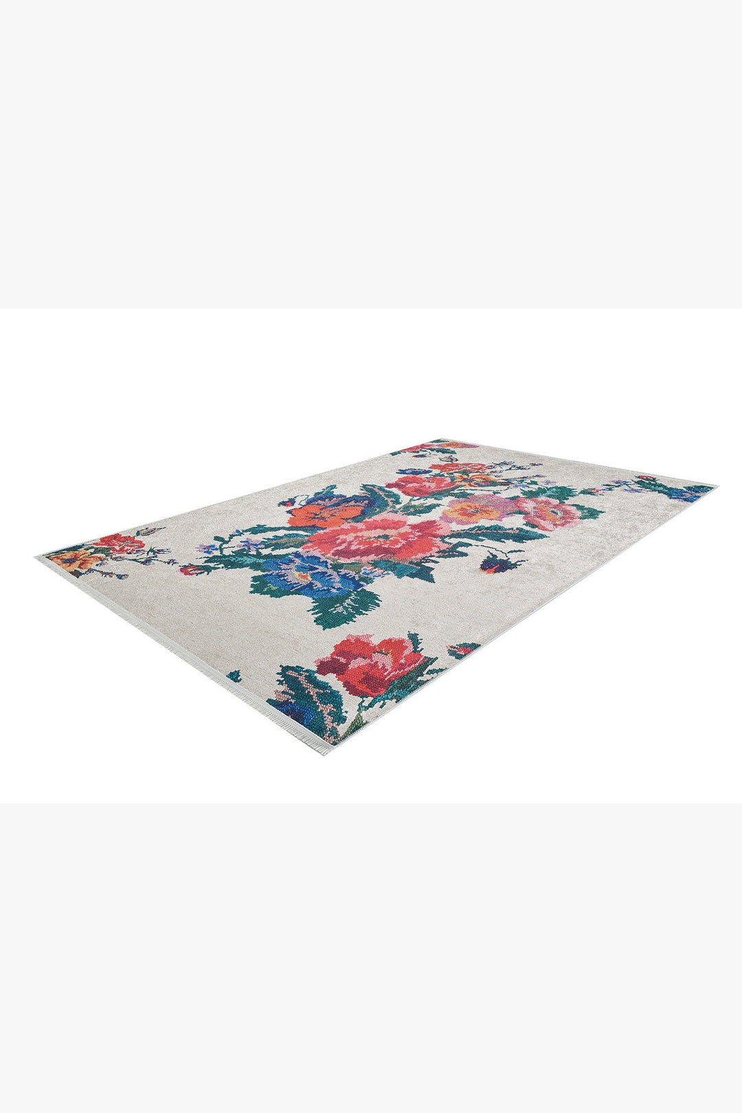 machine-washable-area-rug-Floral-Collection-Red-JR2000