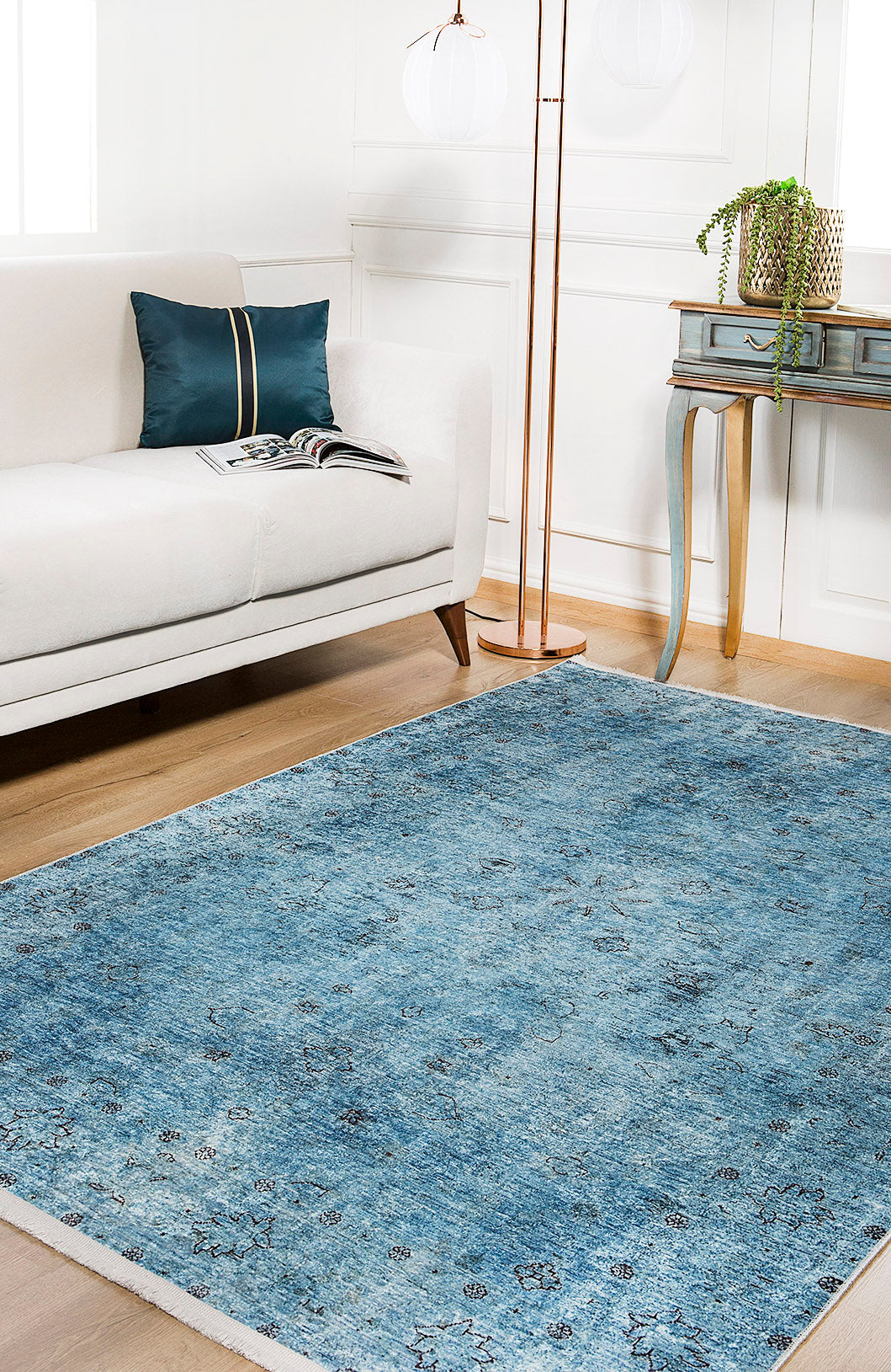 machine-washable-area-rug-Oriantel-Collection-Blue-JR161