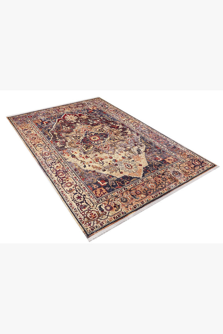 machine-washable-area-rug-Traditional-Collection-Bronze-Brown-Red-JR897