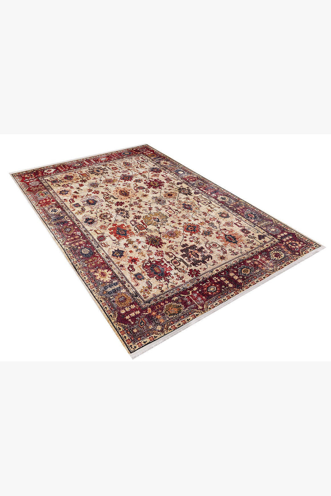 machine-washable-area-rug-Traditional-Collection-Bronze-Brown-Red-JR899