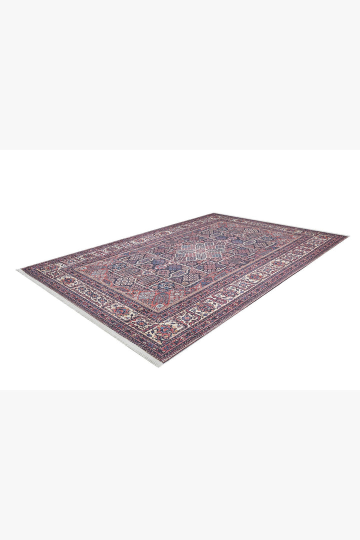 machine-washable-area-rug-Traditional-Collection-Bronze-Brown-Red-JR1759