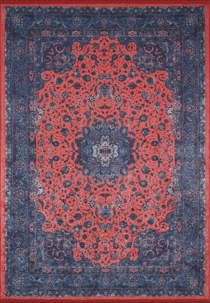 machine-washable-area-rug-Medallion-Persian-Collection-Red-JR1929