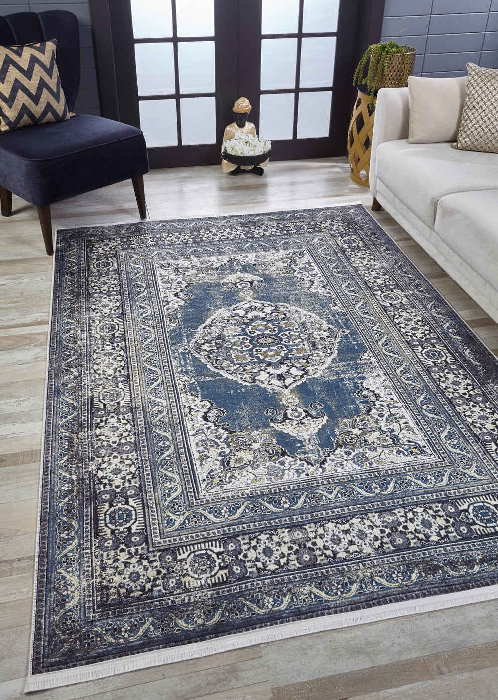 machine-washable-area-rug-Medallion-Collection-Blue-JR1932