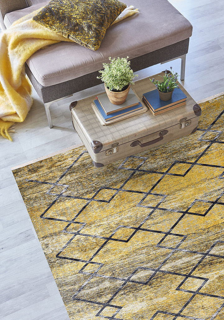 machine-washable-area-rug-Trellis-Lattice-Modern-Collection-Yellow-Gold-JR1181