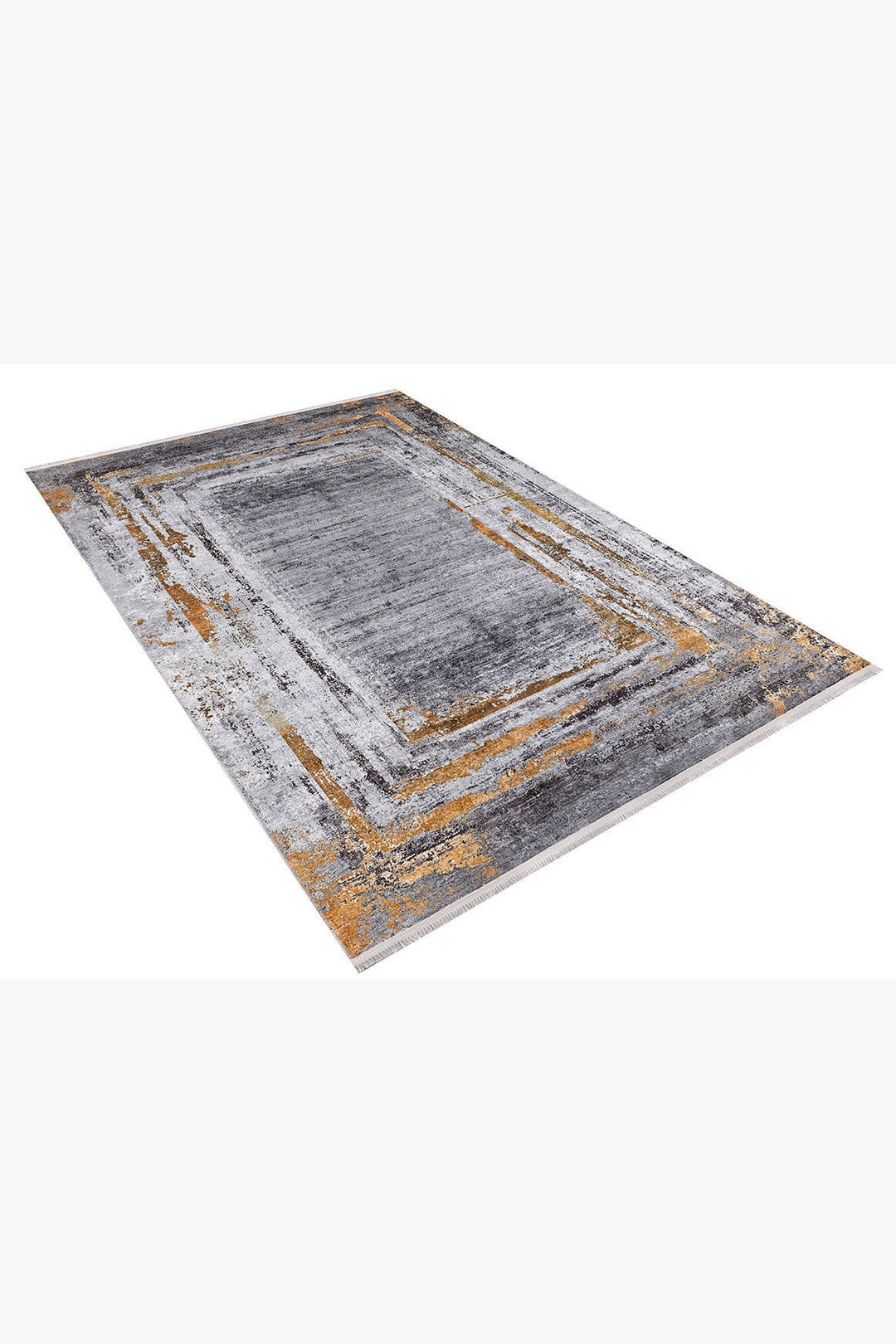 machine-washable-area-rug-Bordered-Modern-Collection-Gray-Anthracite-Orange-JR1198