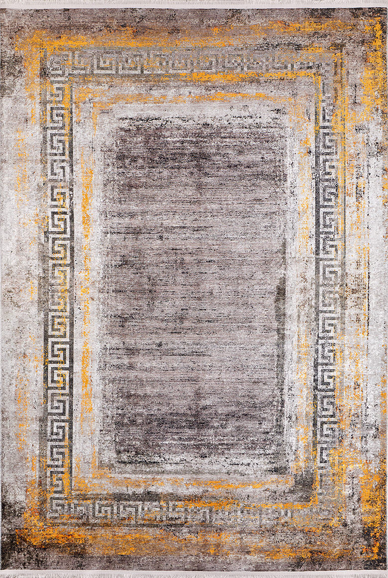 machine-washable-area-rug-Bordered-Modern-Collection-Bronze-Brown-Orange-JR1202