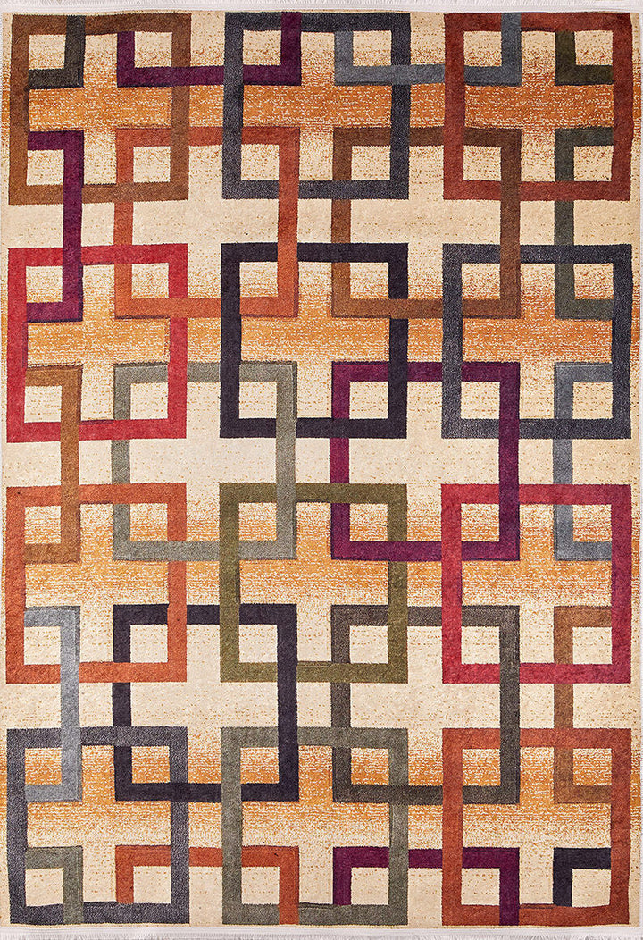 machine-washable-area-rug-Plaid-Modern-Collection-Orange-JR1221