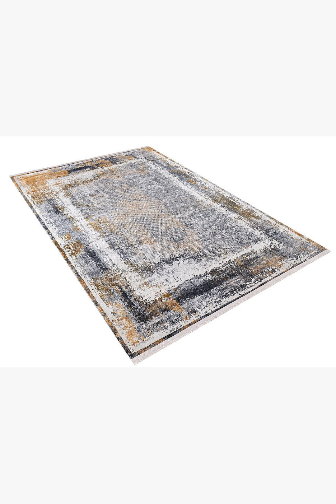 machine-washable-area-rug-Bordered-Modern-Collection-Gray-Anthracite-Orange-JR1227