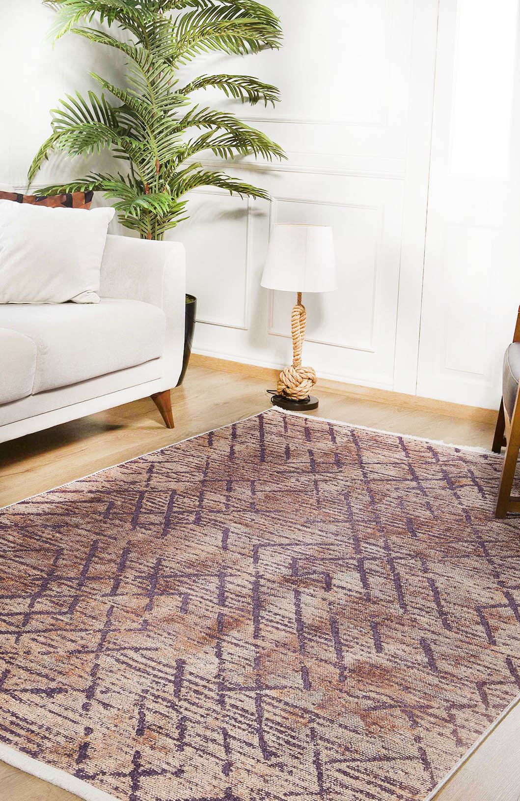 machine-washable-area-rug-Trellis-Lattice-Modern-Collection-Bronze-Brown-JR1341