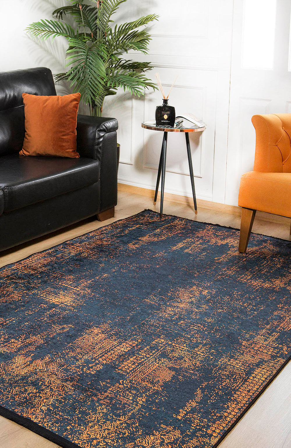 machine-washable-area-rug-Erased-Modern-Collection-Orange-JR1428