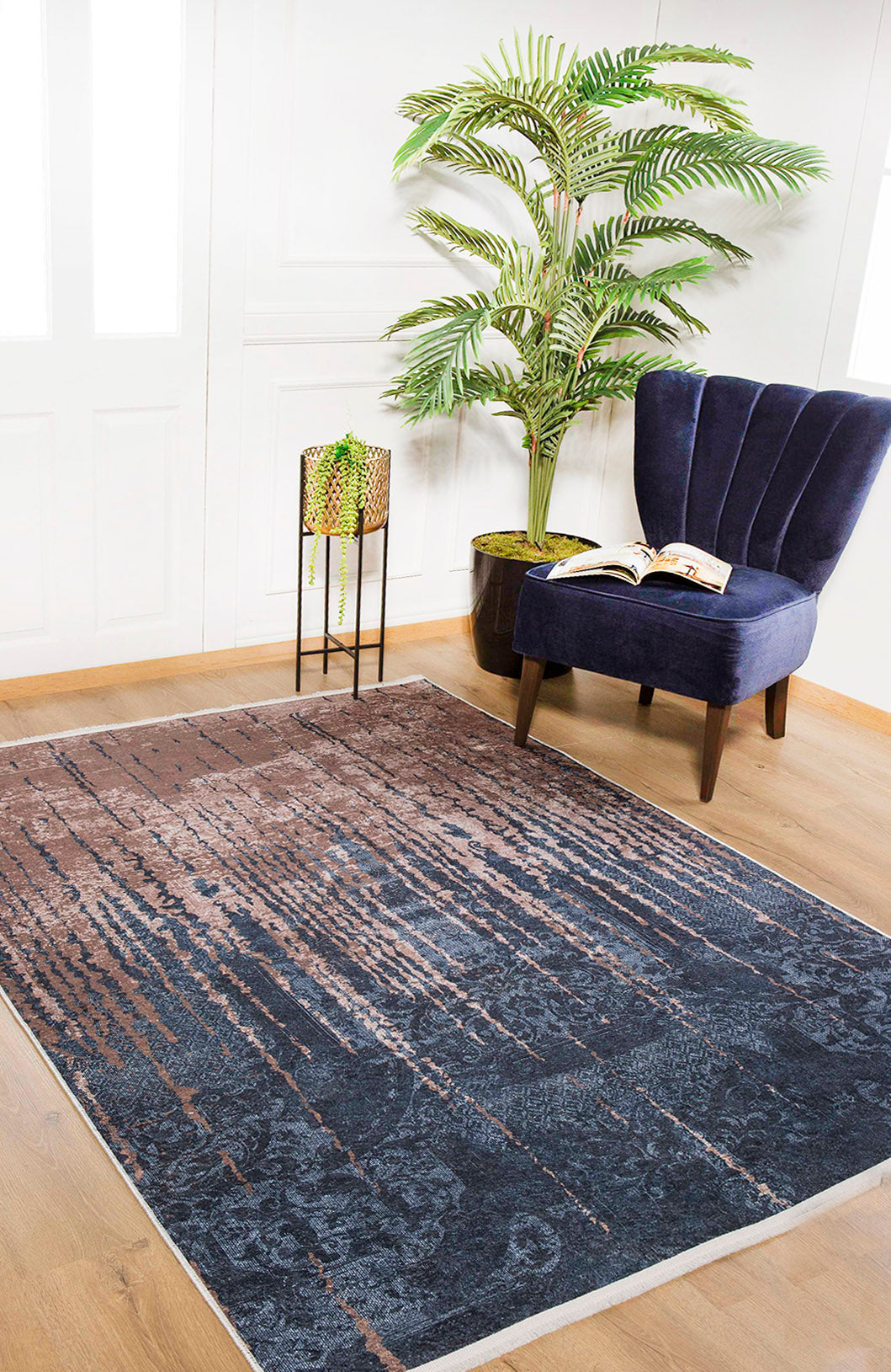 machine-washable-area-rug-Erased-Modern-Collection-Blue-Bronze-Brown-JR1436