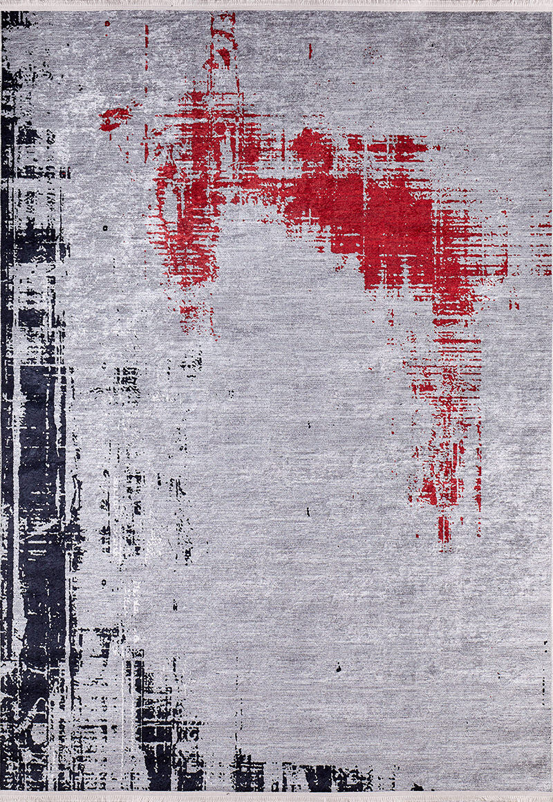 machine-washable-area-rug-Abstract-Modern-Collection-Gray-Anthracite-Red-JR1454