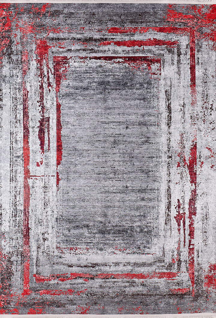 machine-washable-area-rug-Bordered-Modern-Collection-Gray-Anthracite-Red-JR1500