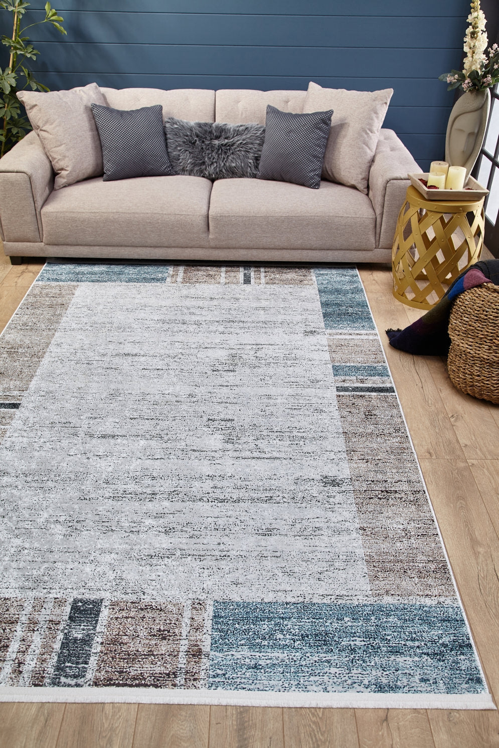 machine-washable-area-rug-Bordered-Modern-Collection-Blue-Cream-Beige-JR1581