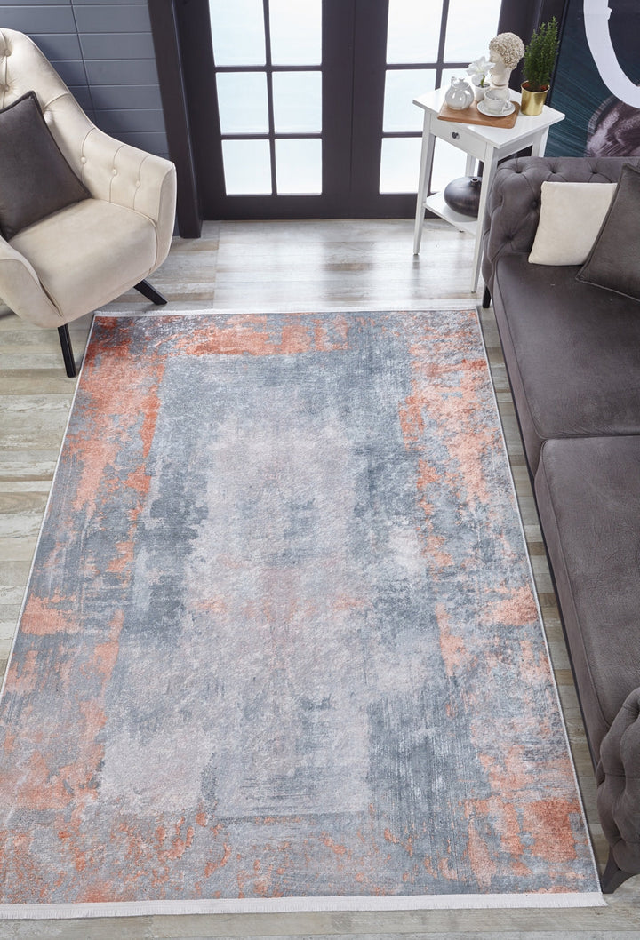 machine-washable-area-rug-Bordered-Modern-Collection-Bronze-Brown-Gray-Anthracite-JR1739