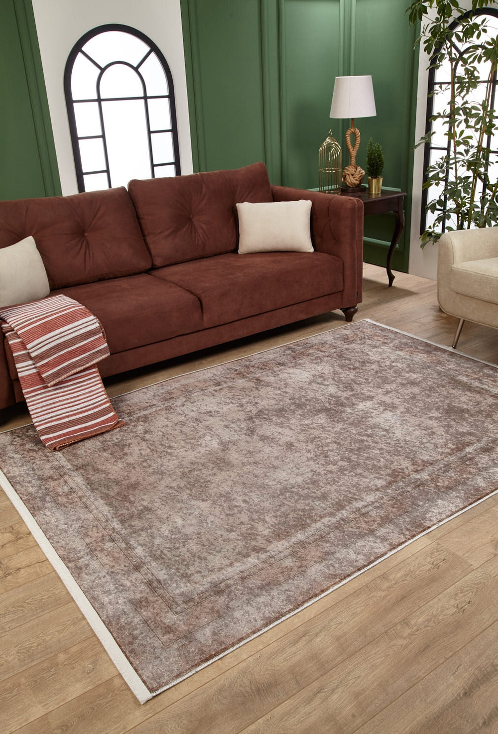 machine-washable-area-rug-Bordered-Modern-Collection-Bronze-Brown-JR1741