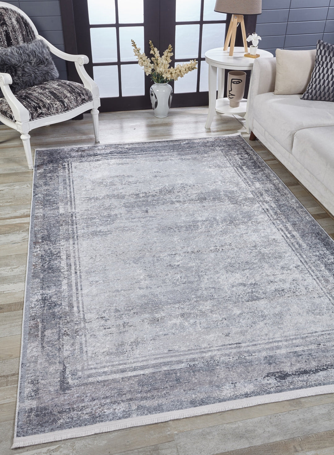 machine-washable-area-rug-Bordered-Modern-Collection-Gray-Anthracite-JR1761