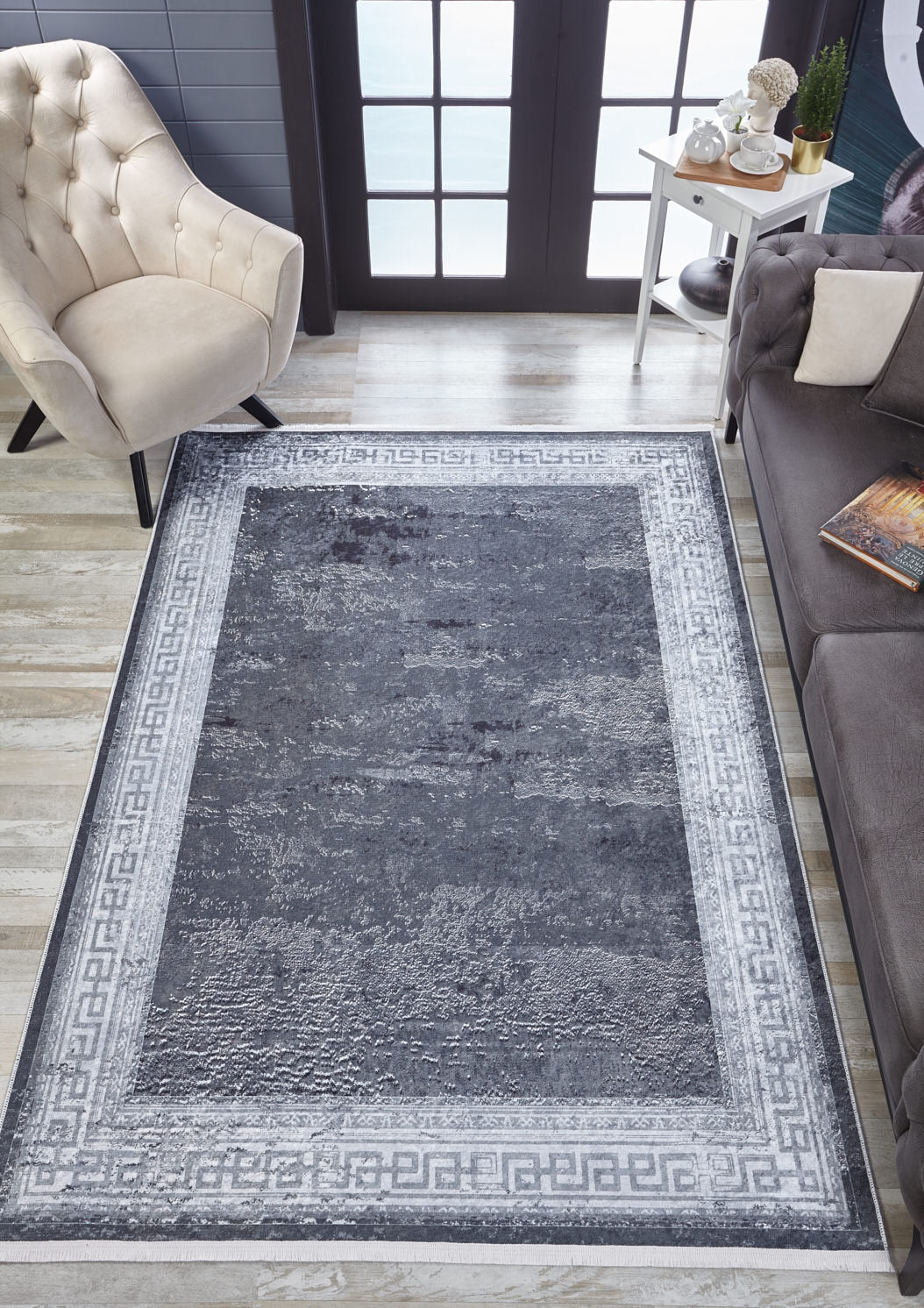 machine-washable-area-rug-Bordered-Modern-Collection-Gray-Anthracite-JR1768