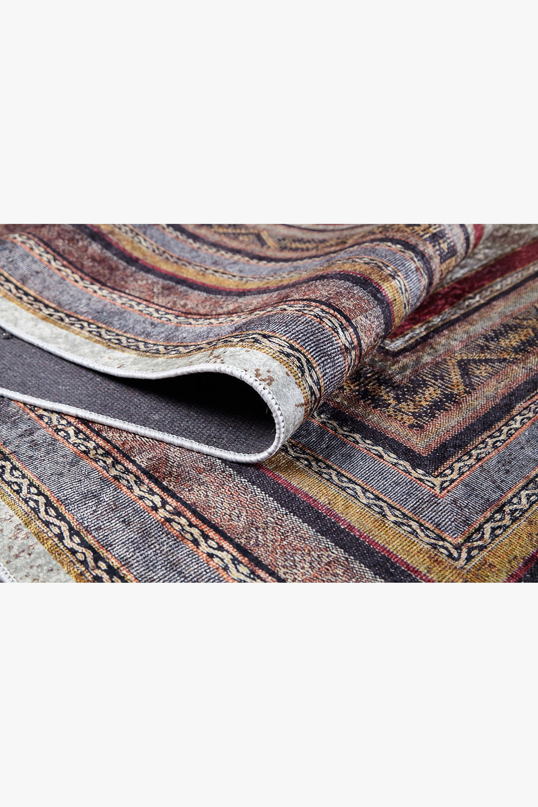 machine-washable-area-rug-Bordered-Modern-Collection-Bronze-Brown-JR1979