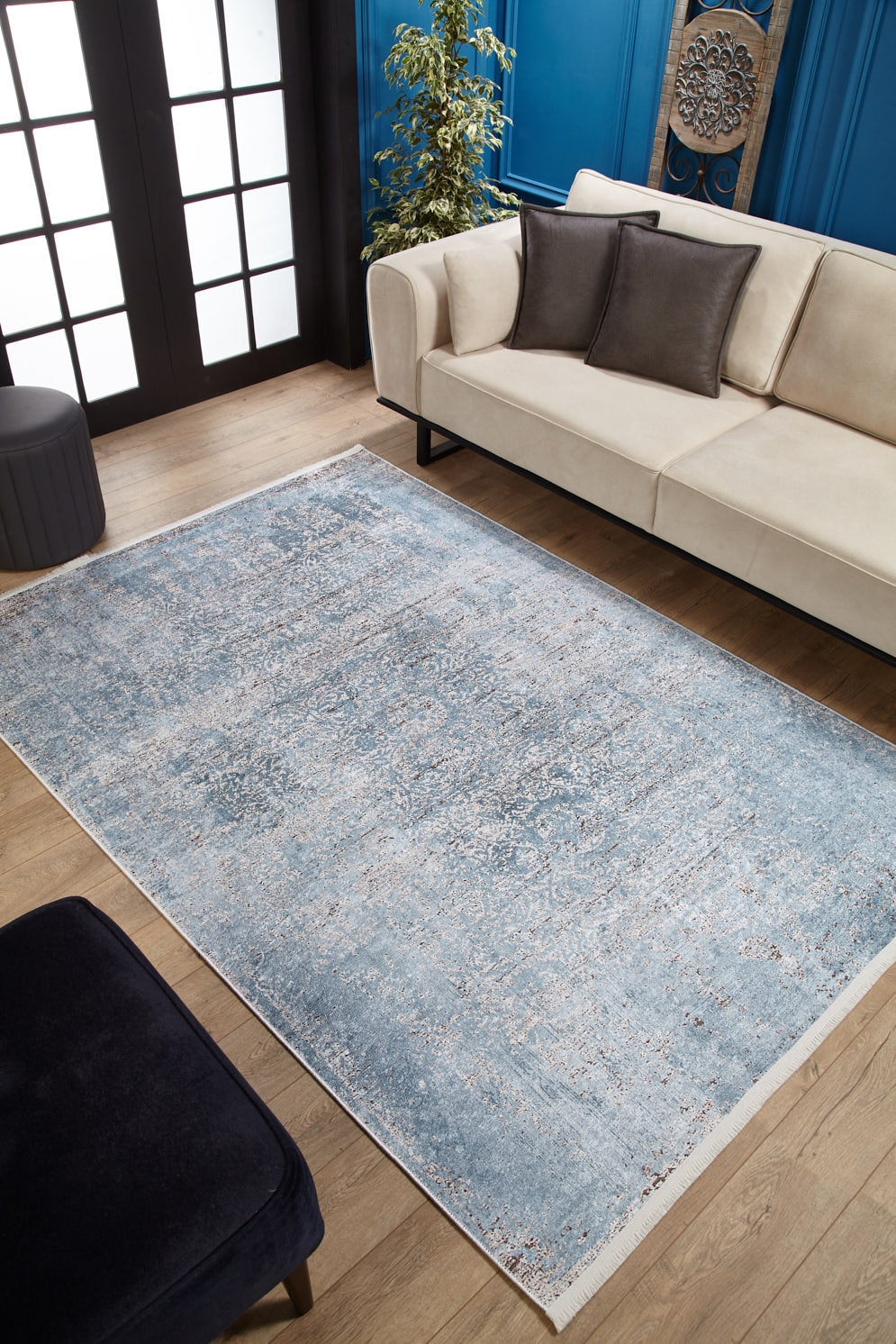 machine-washable-area-rug-Damask-Modern-Collection-Blue-JR1606