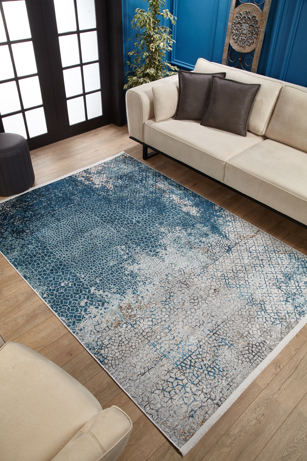 machine-washable-area-rug-Damask-Modern-Collection-Blue-JR1697