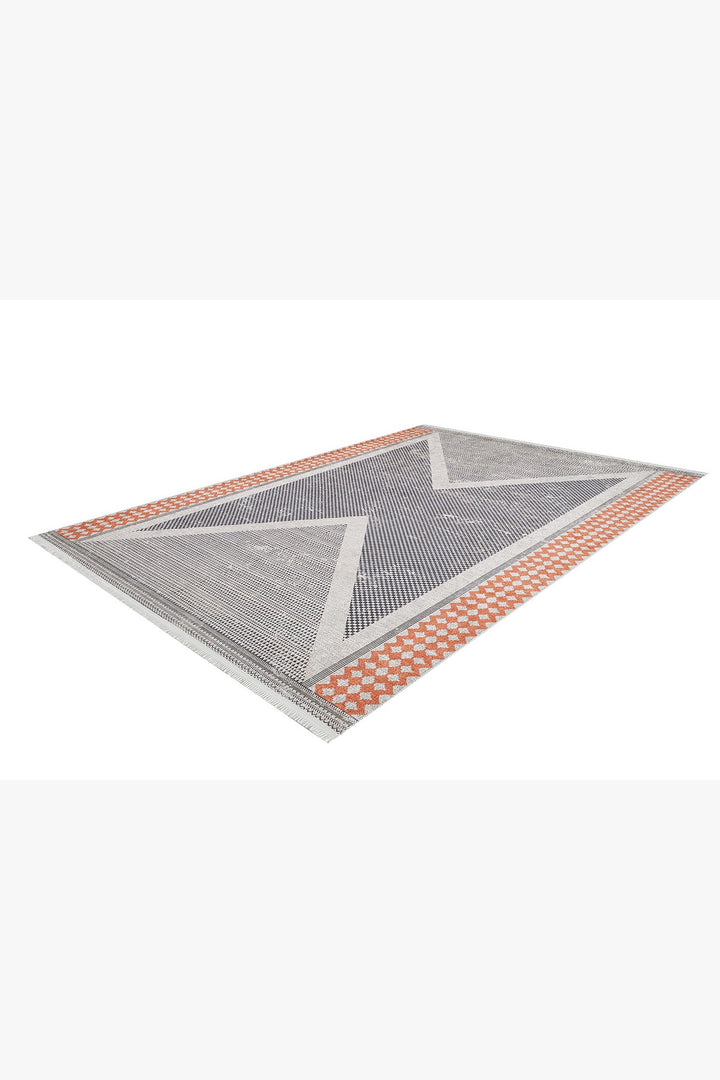 machine-washable-area-rug-Geometric-Modern-Collection-Gray-Anthracite-Orange-JR1727