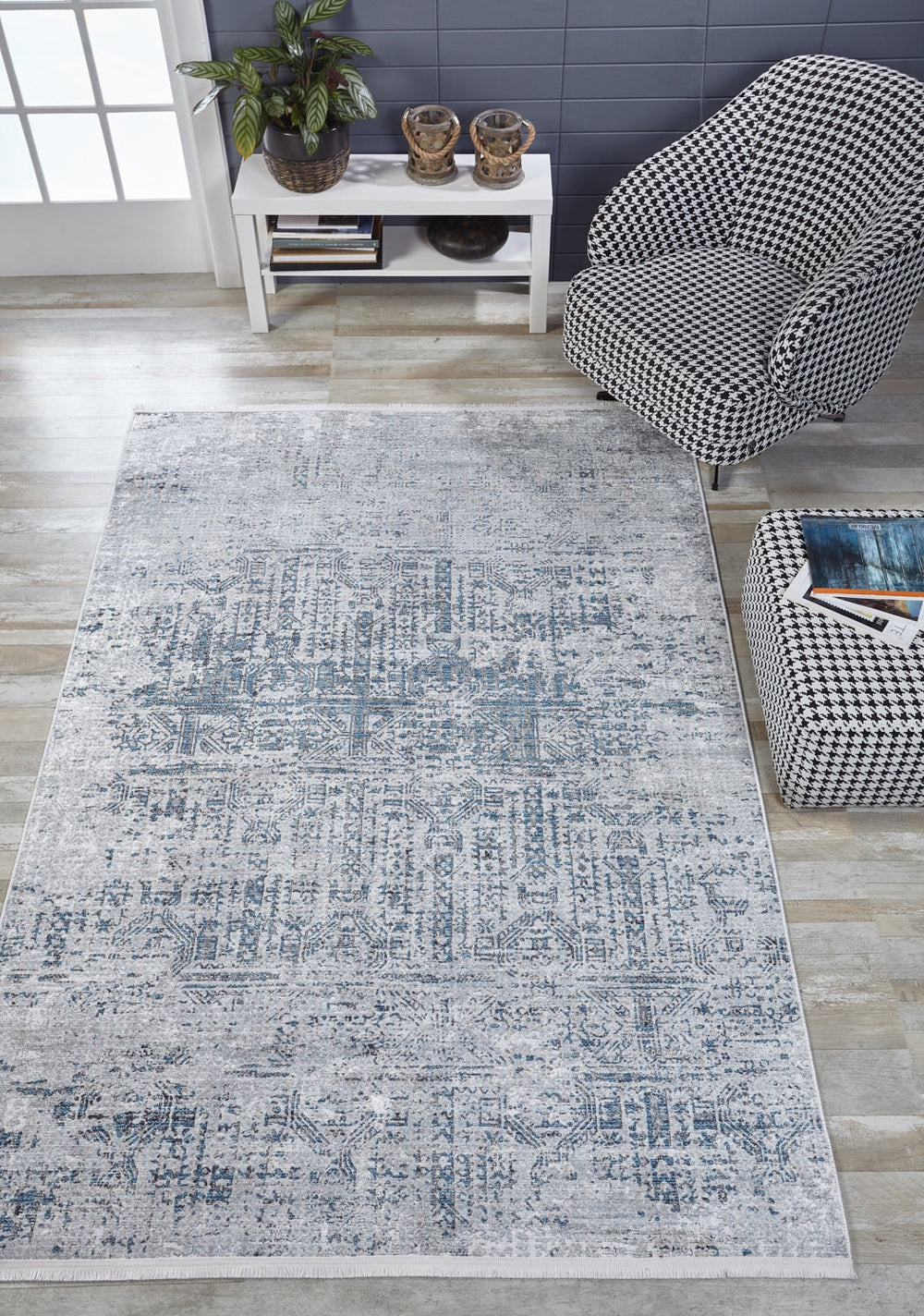 machine-washable-area-rug-Damask-Modern-Collection-Blue-Gray-Anthracite-JR1776