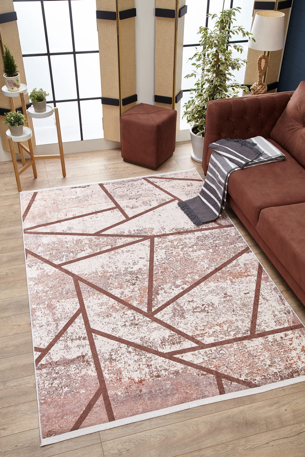 machine-washable-area-rug-Geometric-Modern-Collection-Bronze-Brown-JR1793